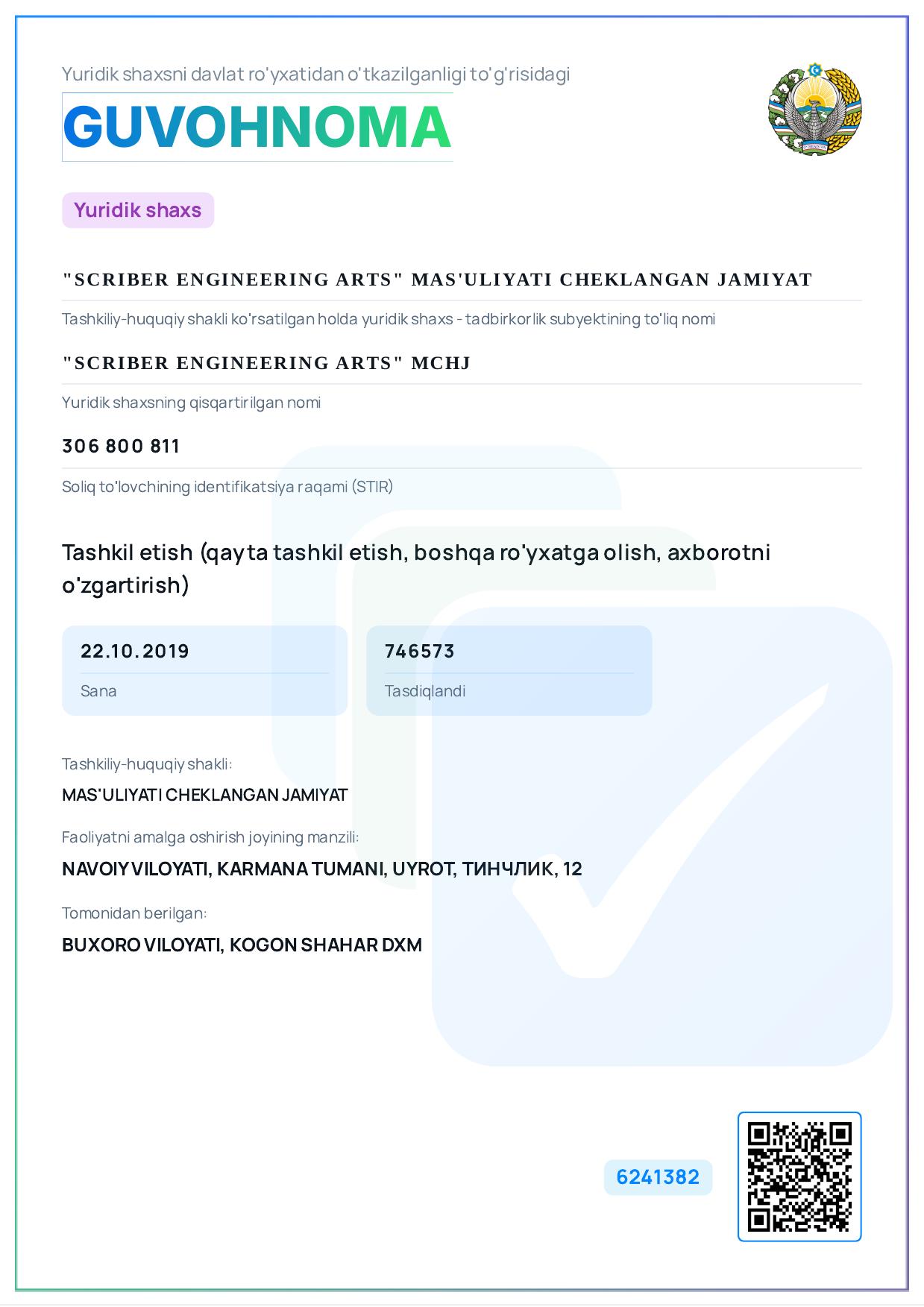 Свидетельство